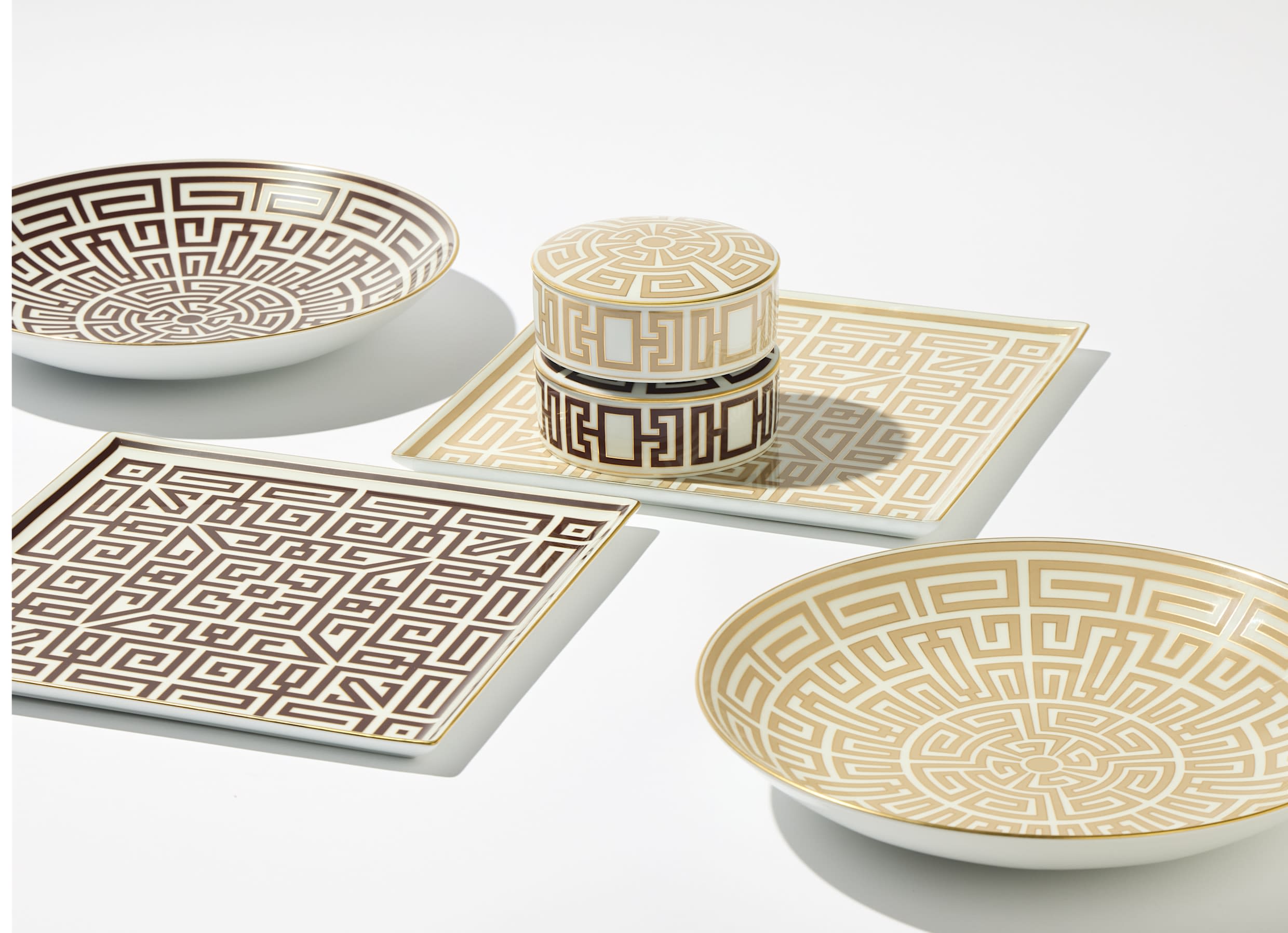 Centerpiece - ebano | Labirinto | GINORI 1735